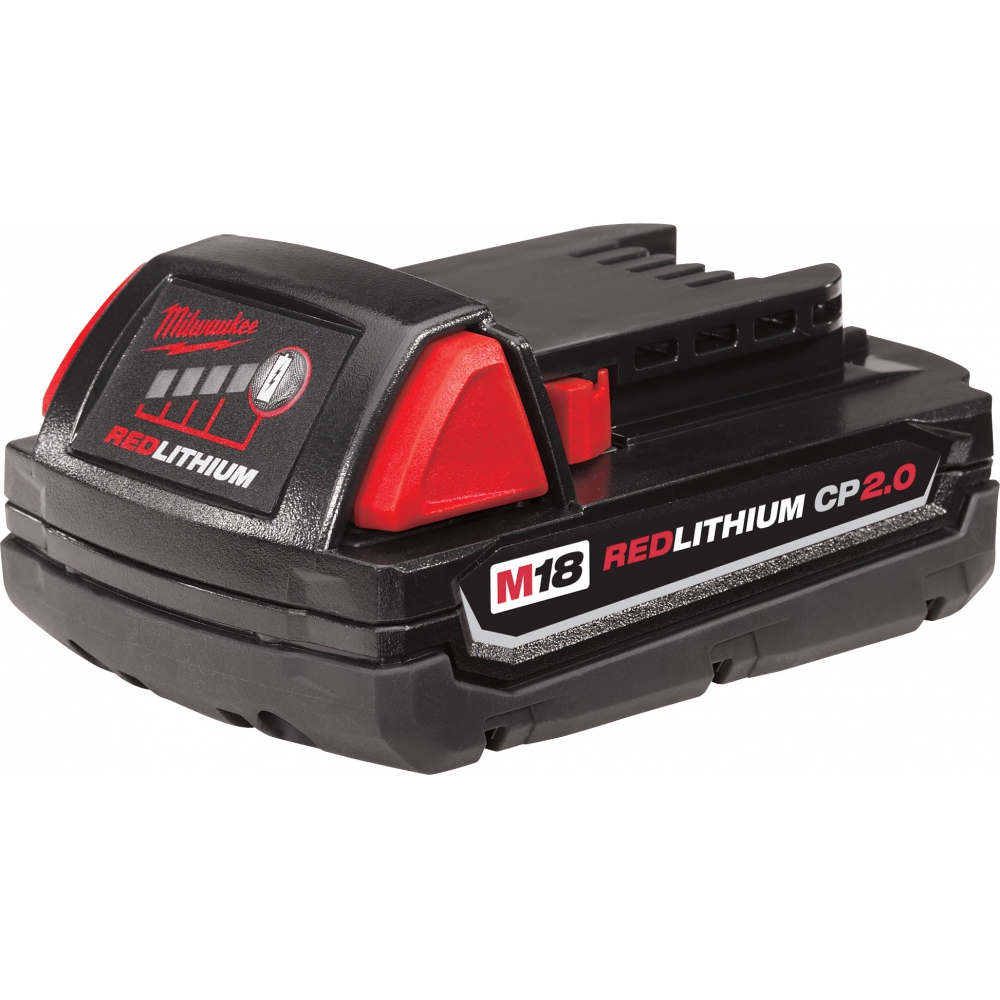 Milwaukee M18 Akku 18V 2,0 Ah – Doppelpack Mit REDLITHIUM Technologie