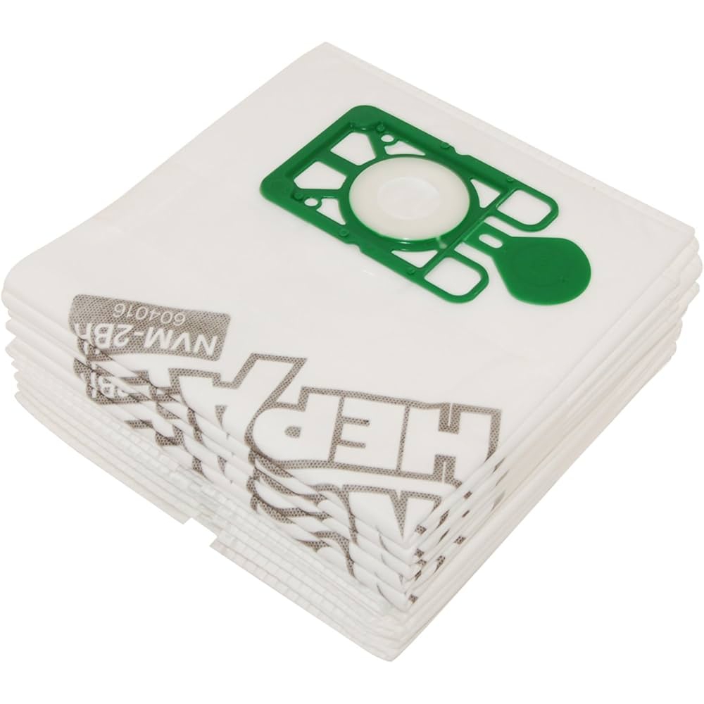Vhbw 10 Sacchetti Per Aspirapolvere In Microfibra - Sostituiscono Numatic NVM-2BH, 604016, 43x43cm, Bianco